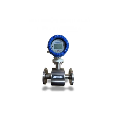 Medidor de flujo tipo turbina