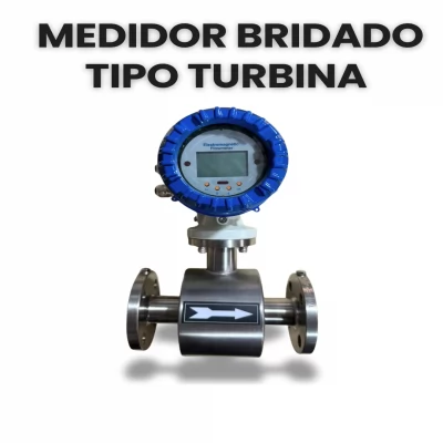 Medidor de flujo tipo turbina